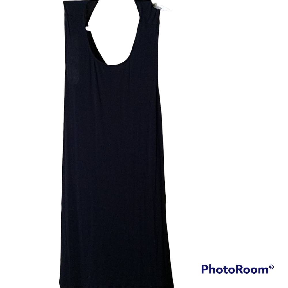 American Eagle Dress Womens Black SZ Small Sleeveless Keyhole Back Sundress
